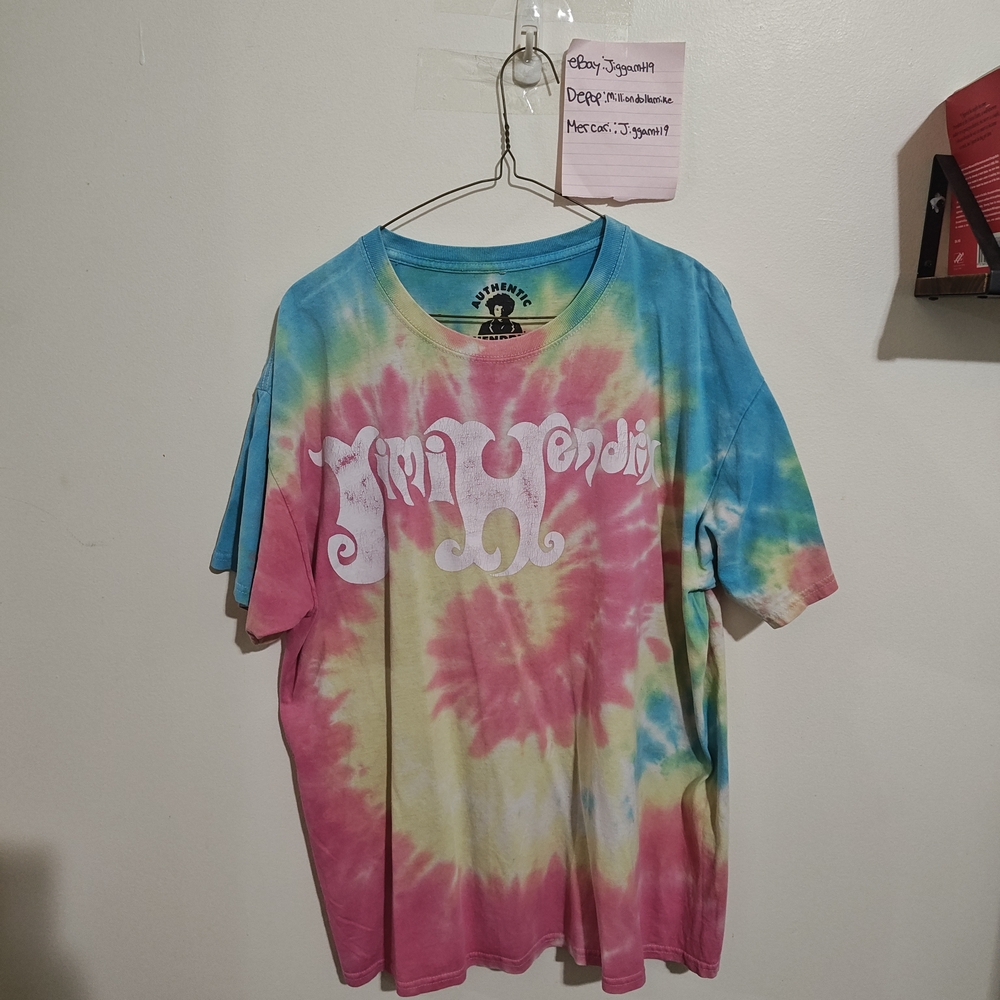 Vintage Jimi Hendrix Multicolor 2016 T Shirt Mens Large Colorful